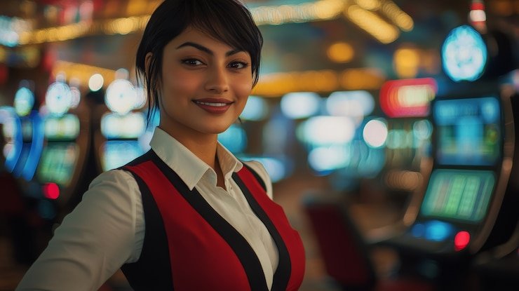 Meja blackjack demo tante 4d dengan chip virtual dan antarmuka taruhan yang jelas
